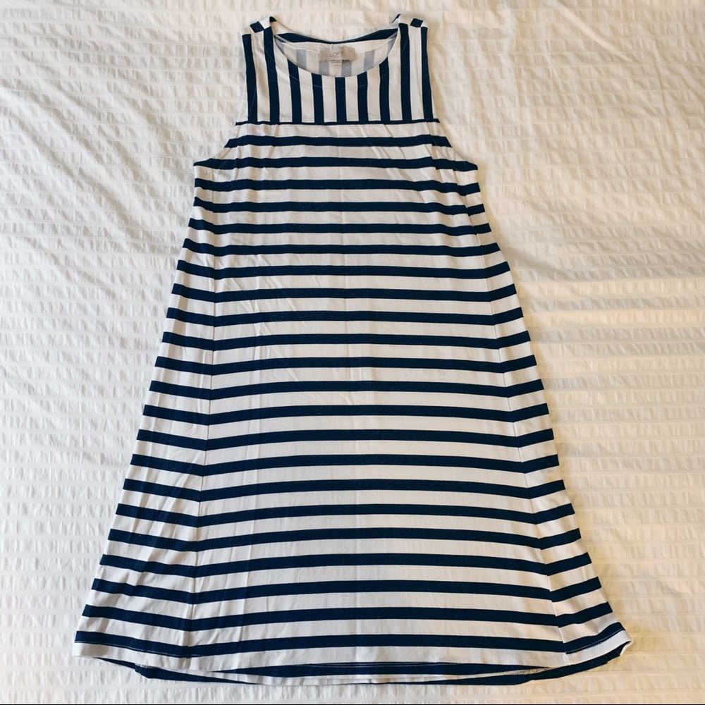 Loft Outlet Striped Knit Dress